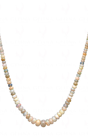 22″ Inches Fire Opal Gemstone Bead Necklace NS-1530