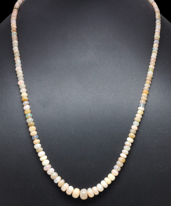 22" Inches Fire Opal Gemstone Bead Necklace NS-1530