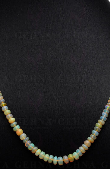 22″ Inches Fire Opal Gemstone Bead Necklace NS-1532