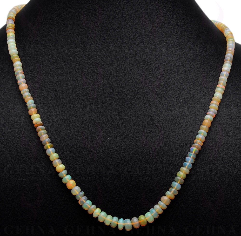 22" Inches Fire Opal Gemstone Bead Necklace NS-1532
