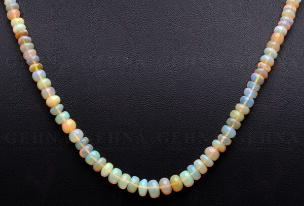 22" Inches Fire Opal Gemstone Bead Necklace NS-1532