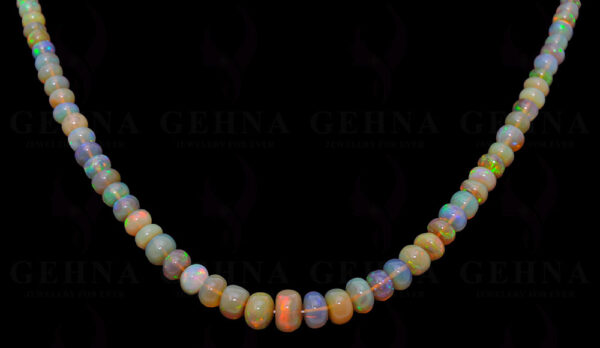 19" Inches Fire Opal Gemstone Bead Necklace NS-1538