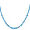 Blue Topaz Gemstone Faceted Bead Necklace NS-1539