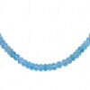 Blue Topaz Gemstone Faceted Bead Necklace NS-1539