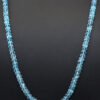 Blue Topaz Gemstone Faceted Bead Necklace NS-1539