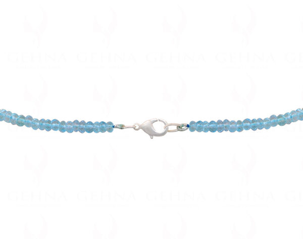 Blue Topaz Gemstone Faceted Bead Necklace NS-1544