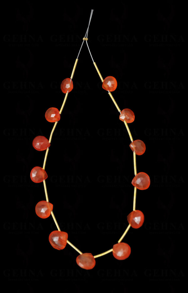 Carnelian Gemstone Faceted Tabeez Shaped Loose Pieces NS-1589
