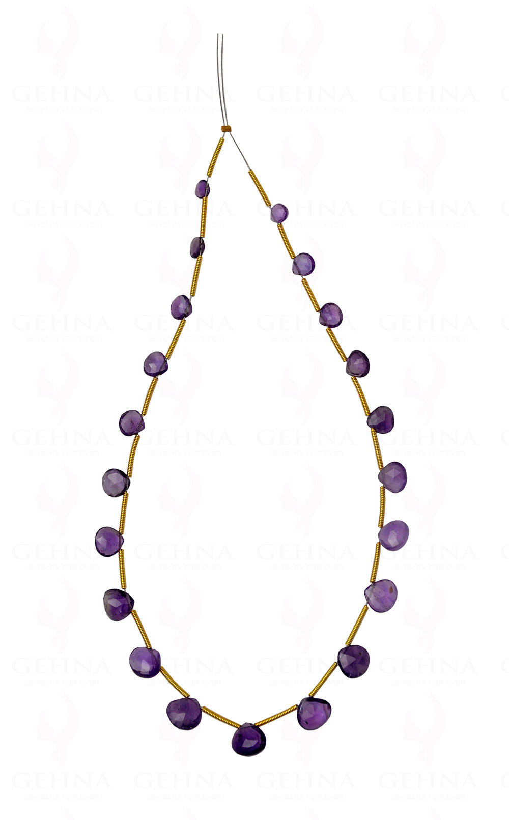 Amethyst Gemstone Faceted Almond loose Pieces NS-1592