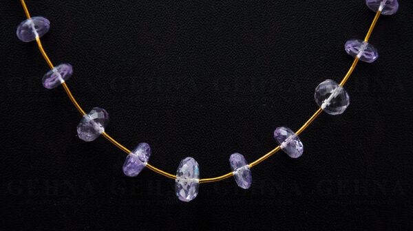 Amethyst Gemstone Faceted Bead Necklace NS-1596