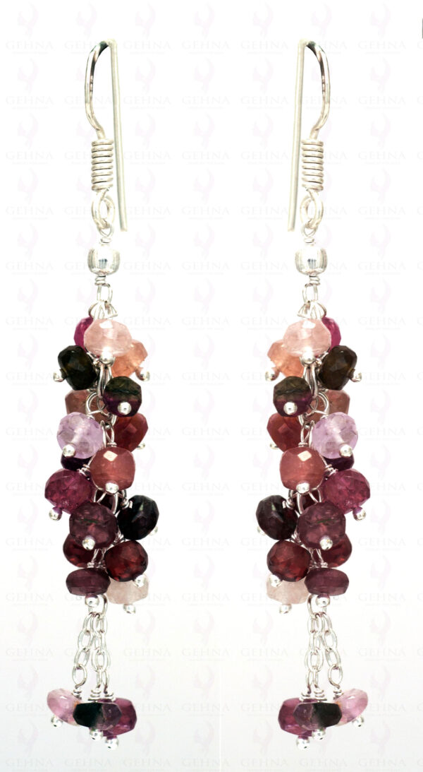 Multi Tourmaline Gemstone Earring In.925 Sterling Silver ES-1605