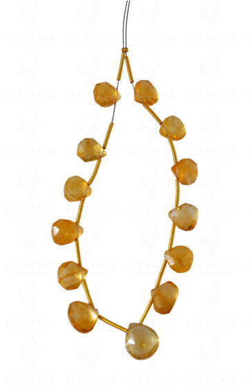 Citrine Gemstone Faceted Tabeez Shaped Loose Pieces NS-1605