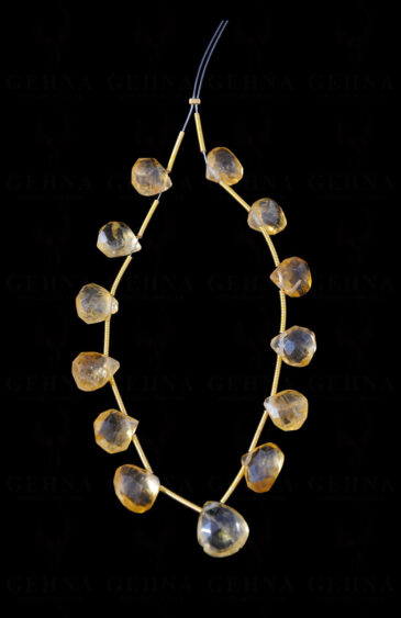 Citrine Gemstone Faceted Tabeez Shaped Loose Pieces NS-1605