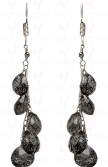 Tourmaline Quartz Gemstone Earring Made In.925 Sterling Silver ES-1614