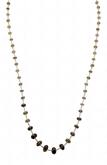 Lemon Topaz Gemstone Faceted Bead necklace NS-1615