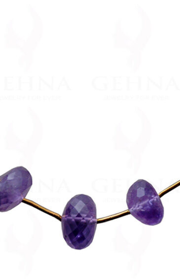 Amethyst Gemstone Faceted Bead Necklace NS-1618