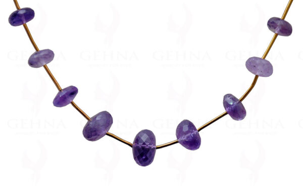 Amethyst Gemstone Faceted Bead Necklace NS-1618