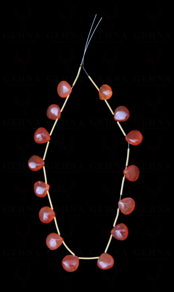 15 Loose Pieces of Carnelian Gemstone Almond Shaped NS-1619