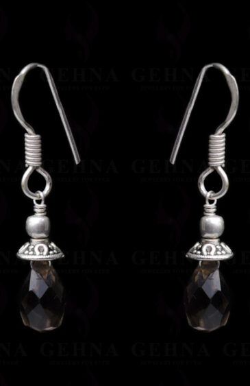 Smoky Quartz Gemstone Earring In.925 Sterling Silver ES-1645