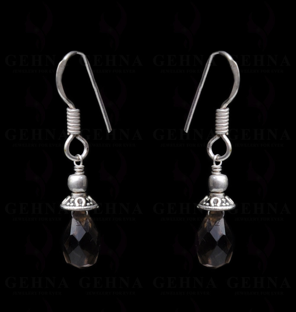 Smoky Quartz Gemstone Earring In.925 Sterling Silver ES-1645