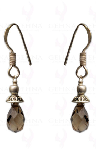 Smoky Quartz Gemstone Earring In.925 Sterling Silver ES-1645