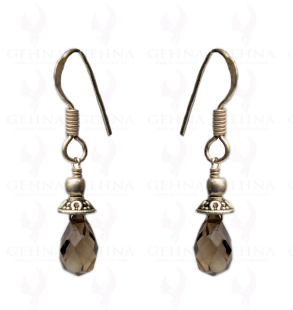 Smoky Quartz Gemstone Earring In.925 Sterling Silver ES-1645