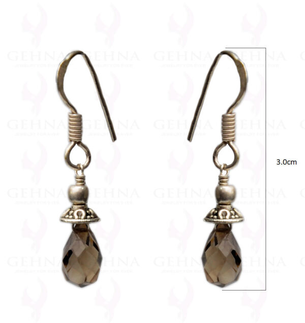 Smoky Quartz Gemstone Earring In.925 Sterling Silver ES-1645