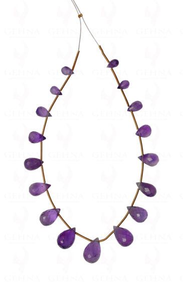Amethyst Gemstone Almond Shaped 17 Loose Pieces NS-1659