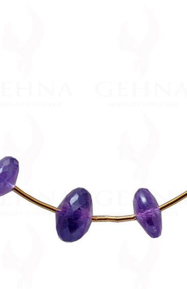 Amethyst Gemstone Faceted Bead Necklace NS-1673