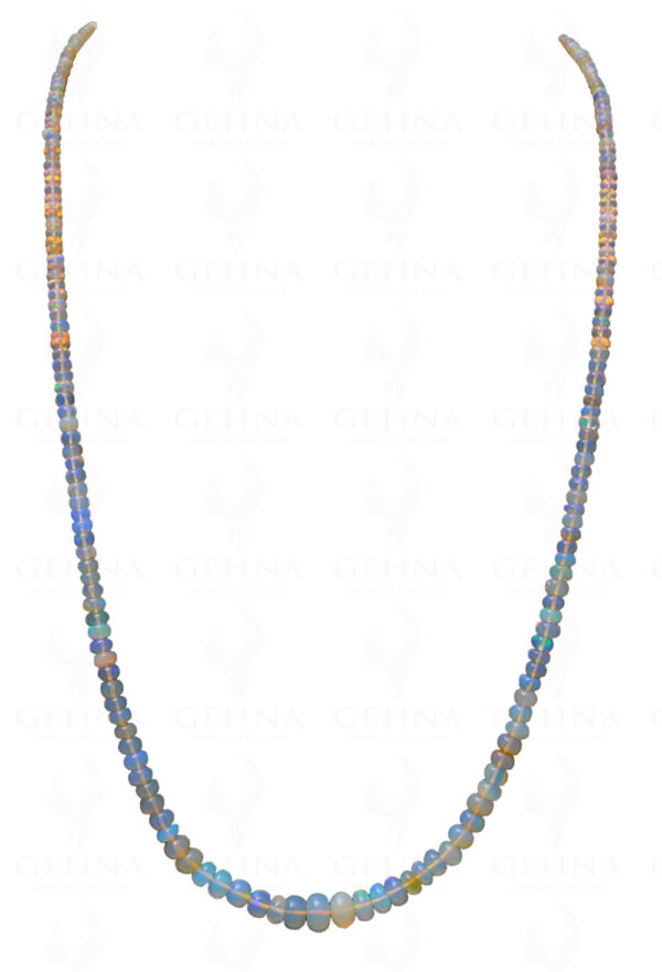 Australian Opal gemstone Round Shaped Bead String NS-1694