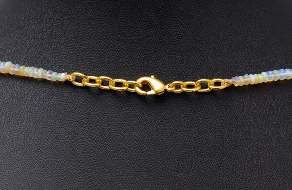 Australian Opal gemstone Round Shaped Bead String NS-1694
