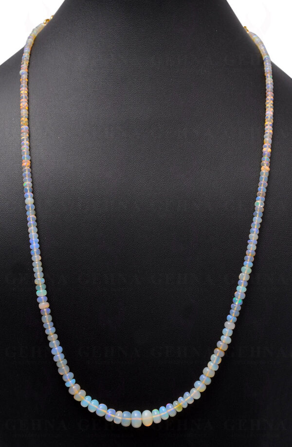 Australian Opal gemstone Round Shaped Bead String NS-1694