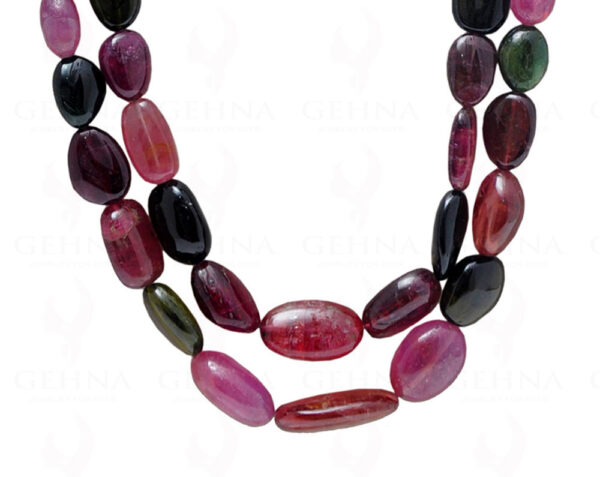 24" Inches Fine Quality Multi Tourmaline Gemstone Tumble Shaped Necklace NS-1697