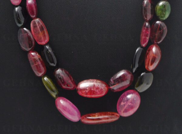 24" Inches Fine Quality Multi Tourmaline Gemstone Tumble Shaped Necklace NS-1697