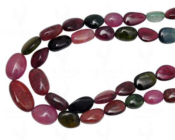 24" Inches Fine Quality Multi Tourmaline Gemstone Tumble Shaped Necklace NS-1697