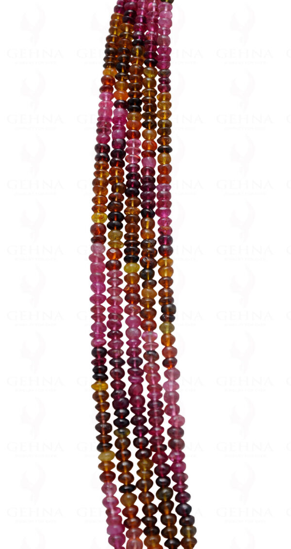 5 Rows of Multi Tourmaline Gemstone Fine Quality Bead Necklace NS-1698