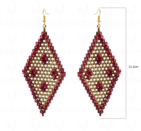 Ruby Gemstone Earring In .925 Sterling Silver ES-1711