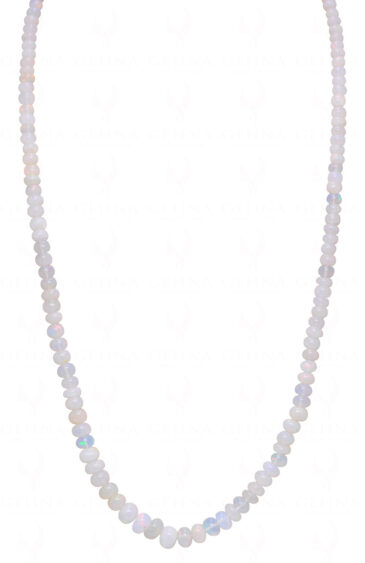 Opal Gemstone Round Shaped Bead Necklace NS-1739