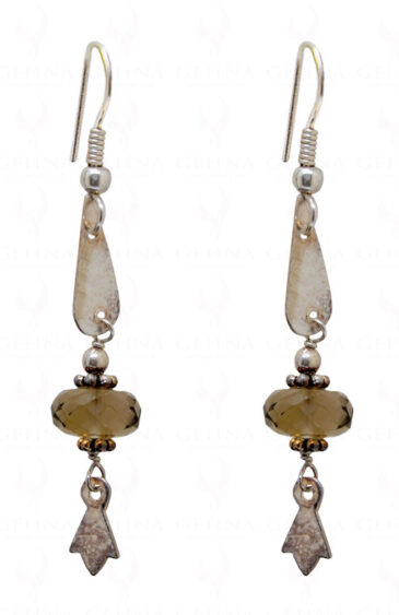 Lemon Topaz Faceted Bead Earrings ES-1743