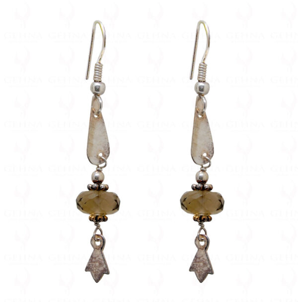 Lemon Topaz Faceted Bead Earrings ES-1743