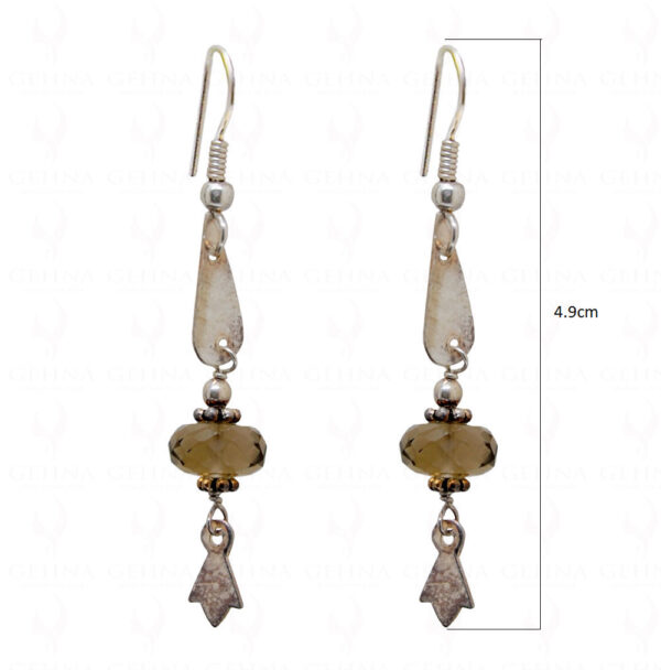 Lemon Topaz Faceted Bead Earrings ES-1743