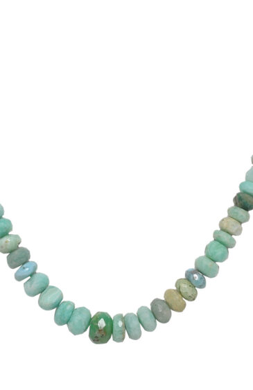 Chrysoprase Gemstone Faceted Beaded Necklace NS-1749