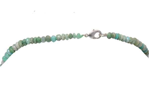 Chrysoprase Gemstone Faceted Beaded Necklace NS-1749