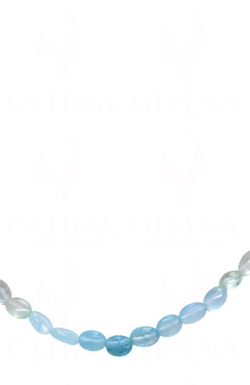 Aquamarine gemstone shaded beads necklace  NS-1772