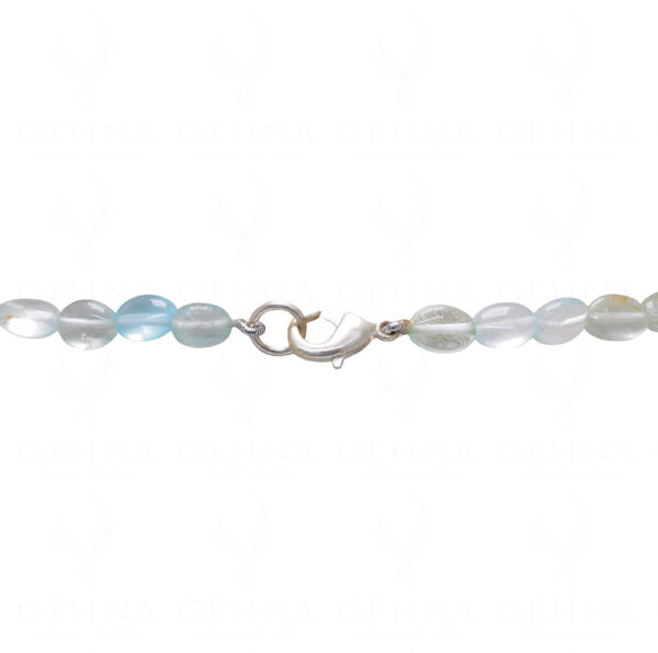 Aquamarine gemstone shaded beads necklace  NS-1772