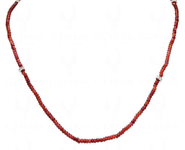 Spinel Gemstone Round Shaped Beads Beaded Necklace  NS-1773