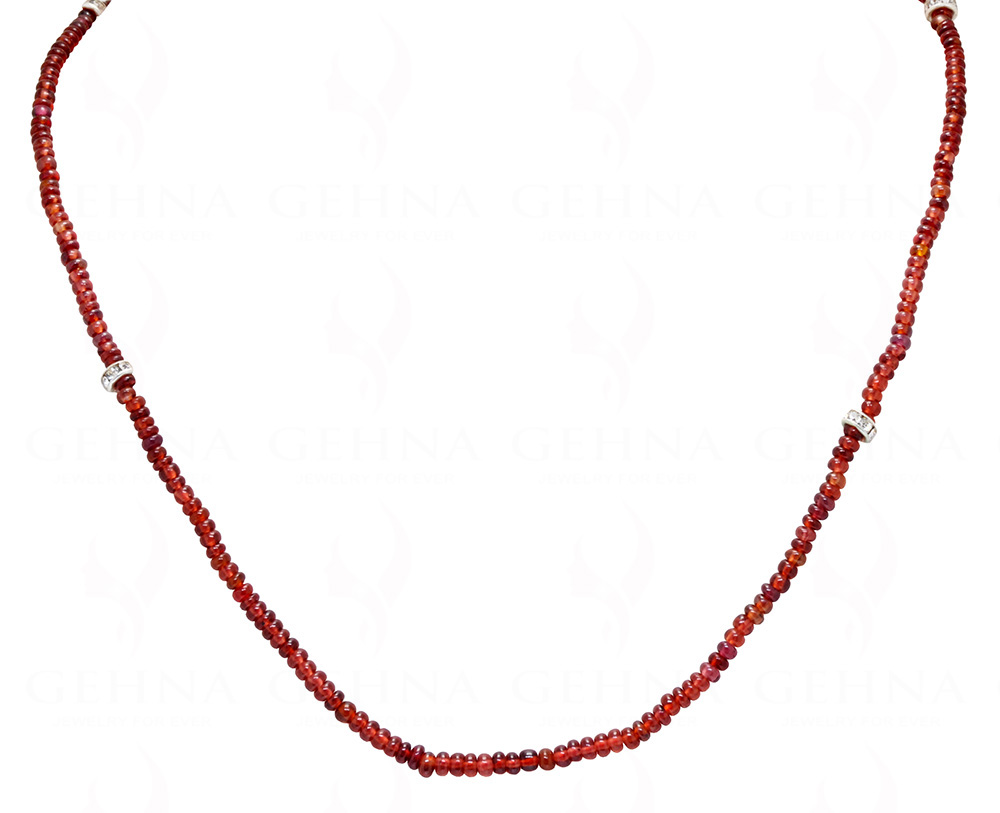 Spinel Gemstone Round Shaped Beads Beaded Necklace  NS-1773