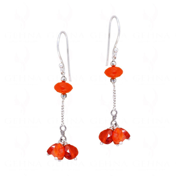 Carnelian Gemstone Beads Earrings ES-1778