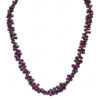 Garnet Gemstone Tear Drop Shaped beads necklace  NS-1779