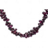 Garnet Gemstone Tear Drop Shaped beads necklace  NS-1779