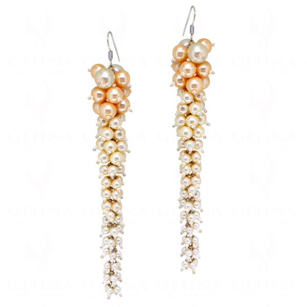 Pearl Beaded Dangle Earrings  ES-1782